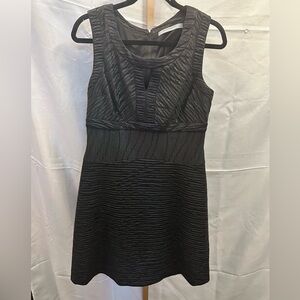 Marc New York Women's Textured faux Leather Black Sleeveless Dress Size 8